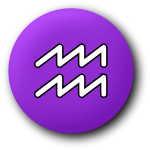 Aquarius purple symbol