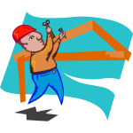 Construction worker vector image
