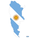 Argentina's map with lag