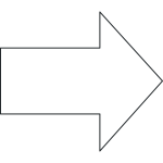 Black and white arrow pointing right vector image
