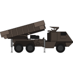 Army truck with weapon
