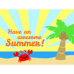 Awesome summer vector illustration