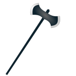 Halloween axe icon vector graphics