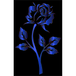 Azure Rose Silhouette