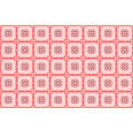 Background pattern with leaves and squares