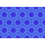 Background pattern with blue hexagons