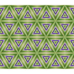 Green and violet triangular pattern