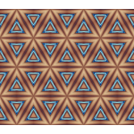Brown background with blue triangles