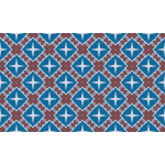 Retro pattern in red and blue