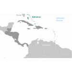 Bahamas in map