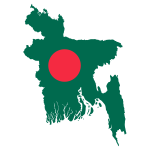 Bangladesh Map Flag
