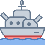 Battleship colorful sketch