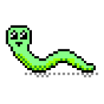 Inchworm vector image
