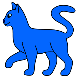 Beautiful blue cat