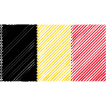 Belguim flag linear 2016082531