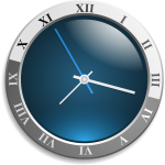 Modern wall clock vector image