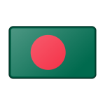 Bevel effect flag of Bangladesh
