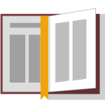 Vector image of an open Bible