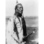 Black and white Indian Chief