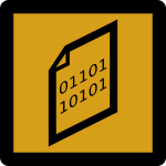 Binary Icon Umber Transparent