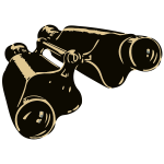 Binoculars vector image