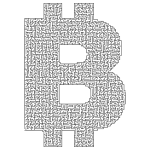 Bitcoin Logo Maze
