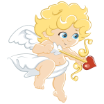 Blonde Cartoon Cupid