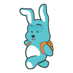 Blue Bunny Character