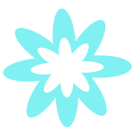 Blue Burst Flower 