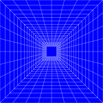 Blue Perspective Grid