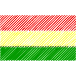 Bolivia flag linear 2016082936