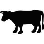 Cow vector silhouette