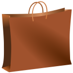 Brown bag vector graphics