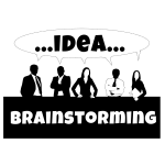 Business team brainstorming