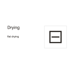 Flat drying icon
