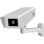 CCTV fixed camera vector image