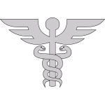 Gray medicine symbol
