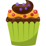 Fruity cupcake