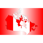 Canada Map Flag With Background