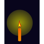 Animation of candle burning