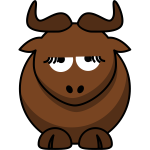 Disappointed gnu