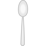Simple spoon vector image