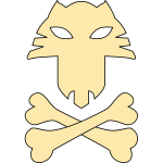 Cat pirates symbol