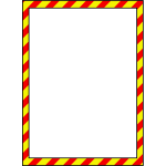Vector illustration of warning style border