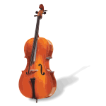 Vector image of a cello
