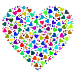 Chaotic Colorful Heart Fractal