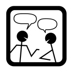 Chat dialogue icon vector illustration