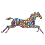 Checkered Chromatic Galloping Horse