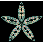 Checkered Flower Shape 10