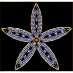 Checkered Flower Shape 6